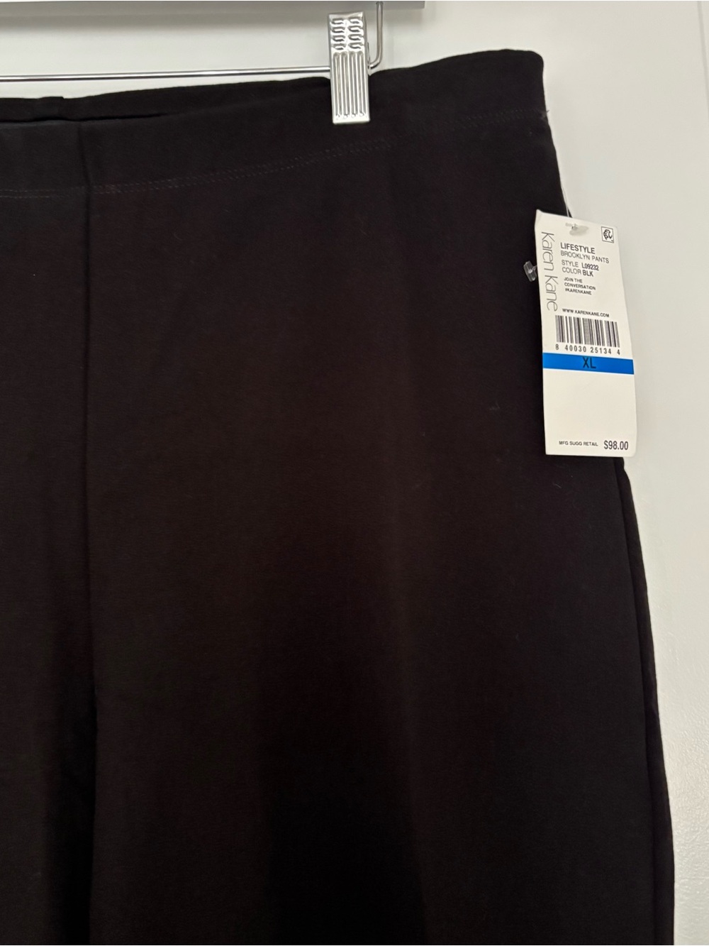 Karen Kane Brooklyn wide leg cropped pants black XL professional staple capsule - Picture 5 of 12